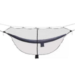 hamac double personne portable maille fine gris foncé sac corde anti moustiquesextérieur moderne
