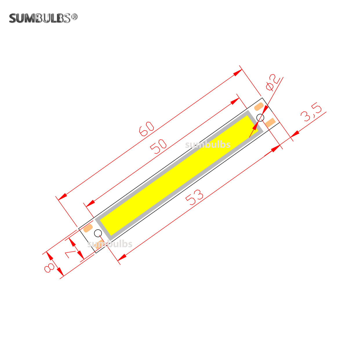 plaques led blanc jaune mat modernes 60mm 50mm 3.5mm 250 499 lumens 120°