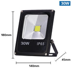 projecteur led noir moderne ip65 10w 30w 50w capteur mouvementextérieur clips