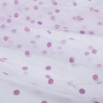 tulle floqué transparent noir blanc rouge gris rose décoration mode couture tissu polyester