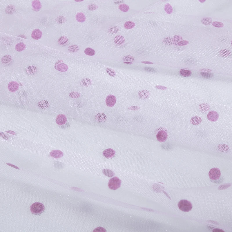 tulle floqué transparent noir blanc rouge gris rose décoration mode couture tissu polyester