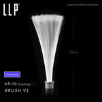 brosse lumineuse fibres optiques blanche moderne adhésif connecteur 29cm photographie portrait tiktok graffiti