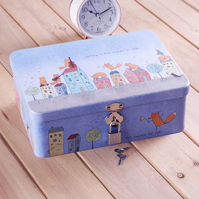 organisateur réutilisable cadenas vintage métal bleu rose rouge noir blanc