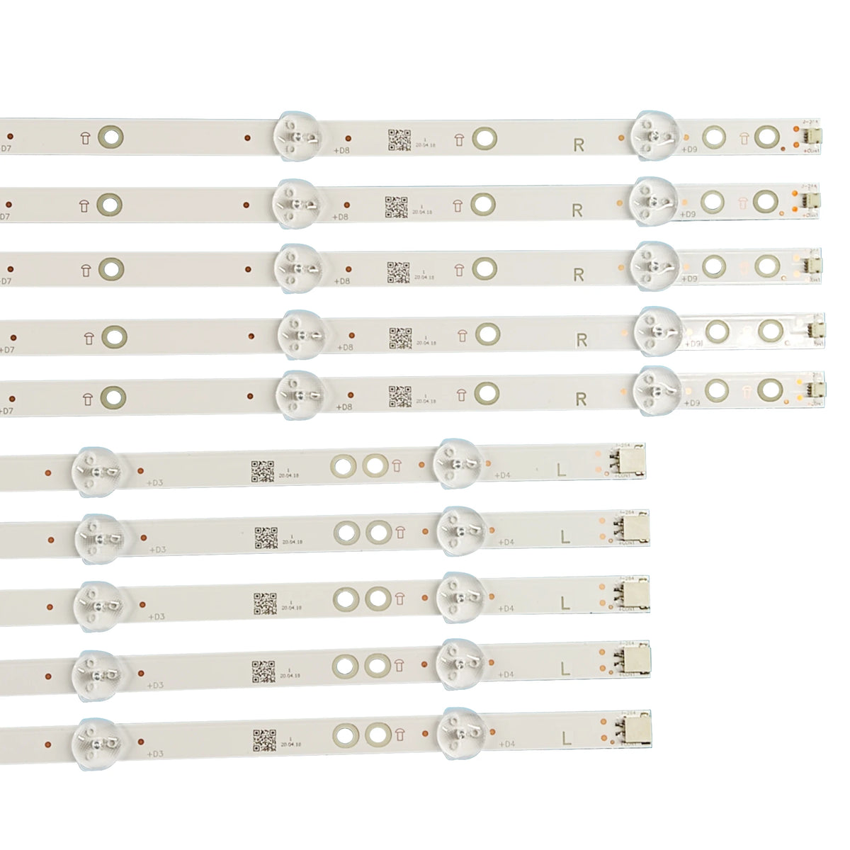 bande lumineuse led blanc moderne leds 1002mm connecteur électrique fixation