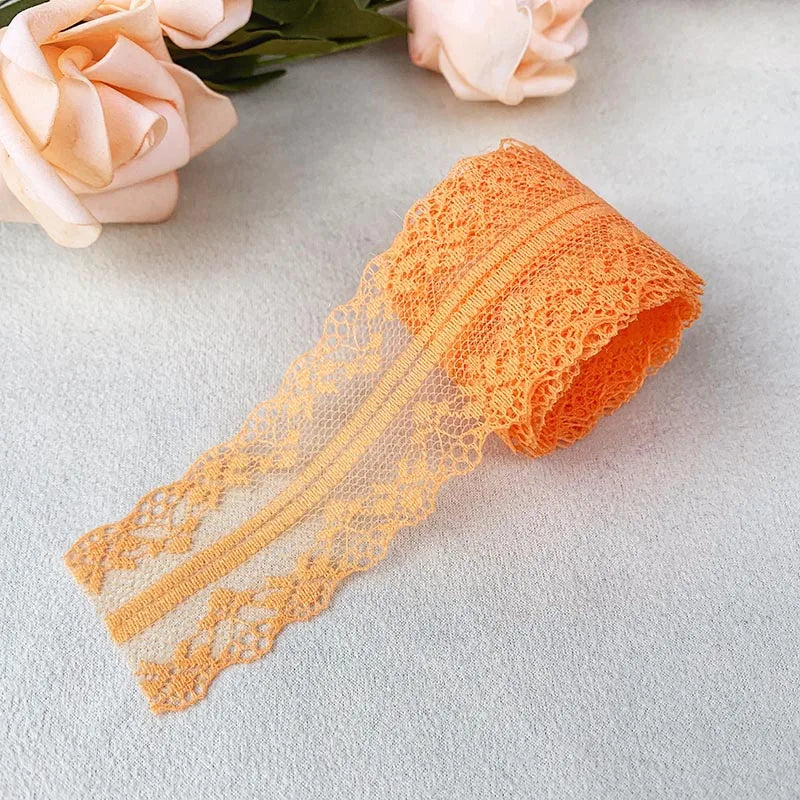 ruban dentelle filet brodé élégant décoration mariage couture tissu décoratif bordure artisanat