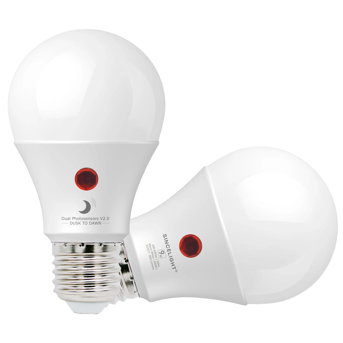 ampoule led blanc moderne vis edison e27 2700k 6500k extérieur sécurité automatique double capteur