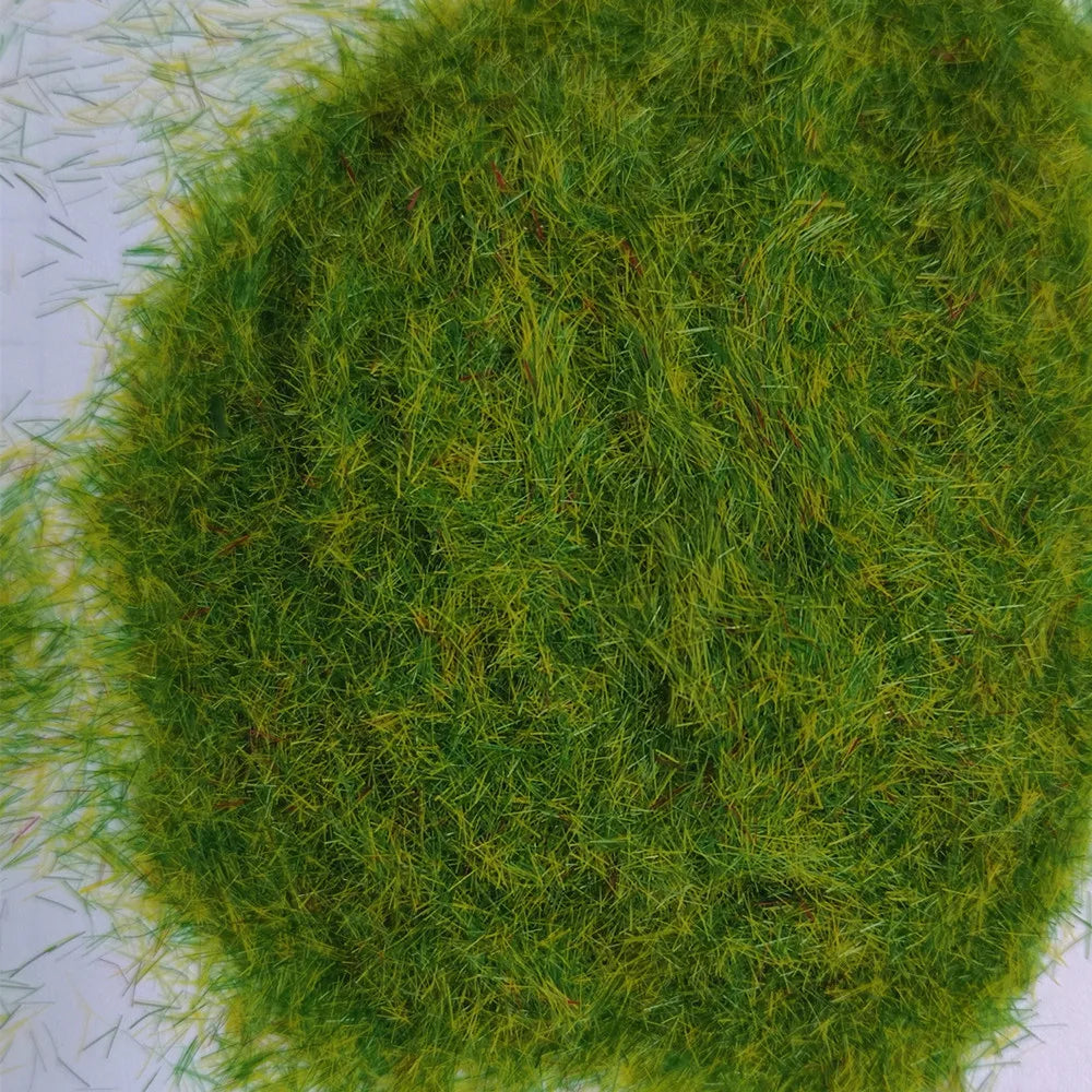 poudre d'ange artificielle flocage vert clair décoration bac sable micro paysage artisanat jeu