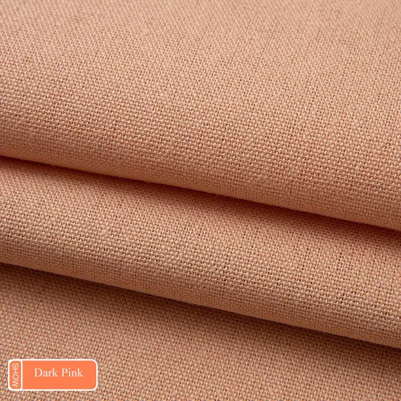 tissu toile coton résistant couture bricolage ameublement textile solide couleur unie 145cm