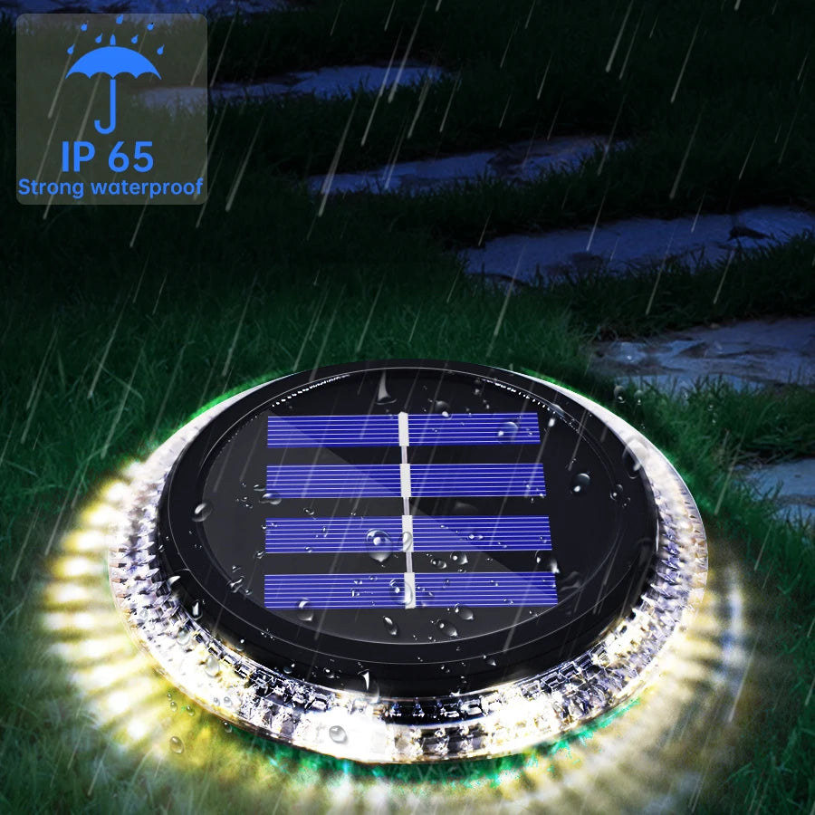 Lampe solaire extérieure 8LED moderne imperméable ip65 noir bleu blanc jardin decoration led tranche