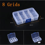 boîtes rangement transparentes modernes compartiments pliables poignées organisation bijoux vis pratiques plastique