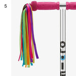 panier vélo enfant violet bleu noir moderne rayures points clips ruban décoratif
