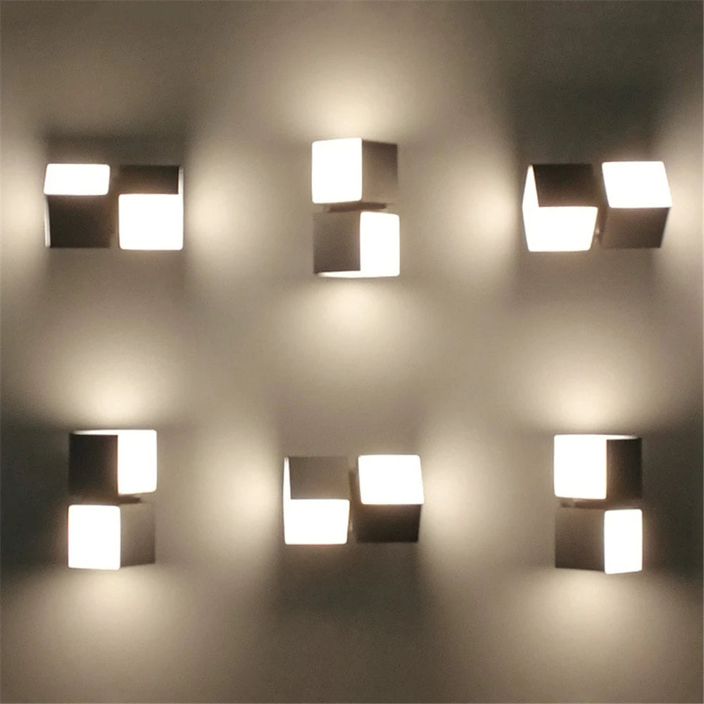 applique murale led moderne noire rectangulaire carrée extérieure hydrofuge verre