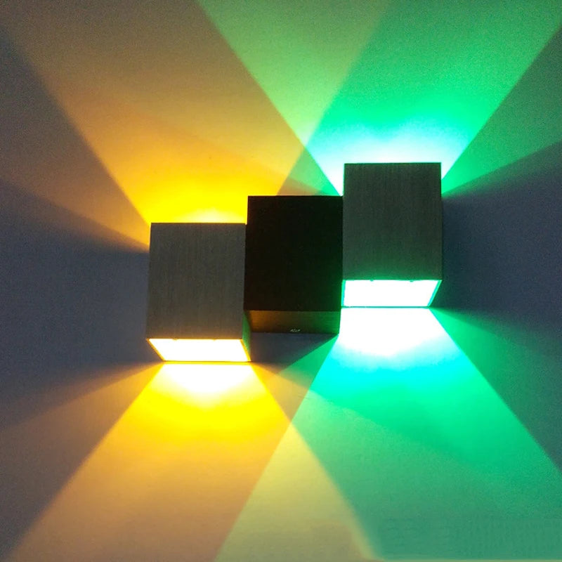 applique murale led moderne noir minimaliste contemporaine fixee mur industrielle 2492000 lumens ampoules 35m2