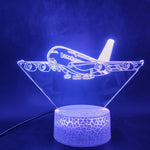 veilleuse led avion imprimé transparent moderne décoration chambre enfant nuit cadeau noël festive