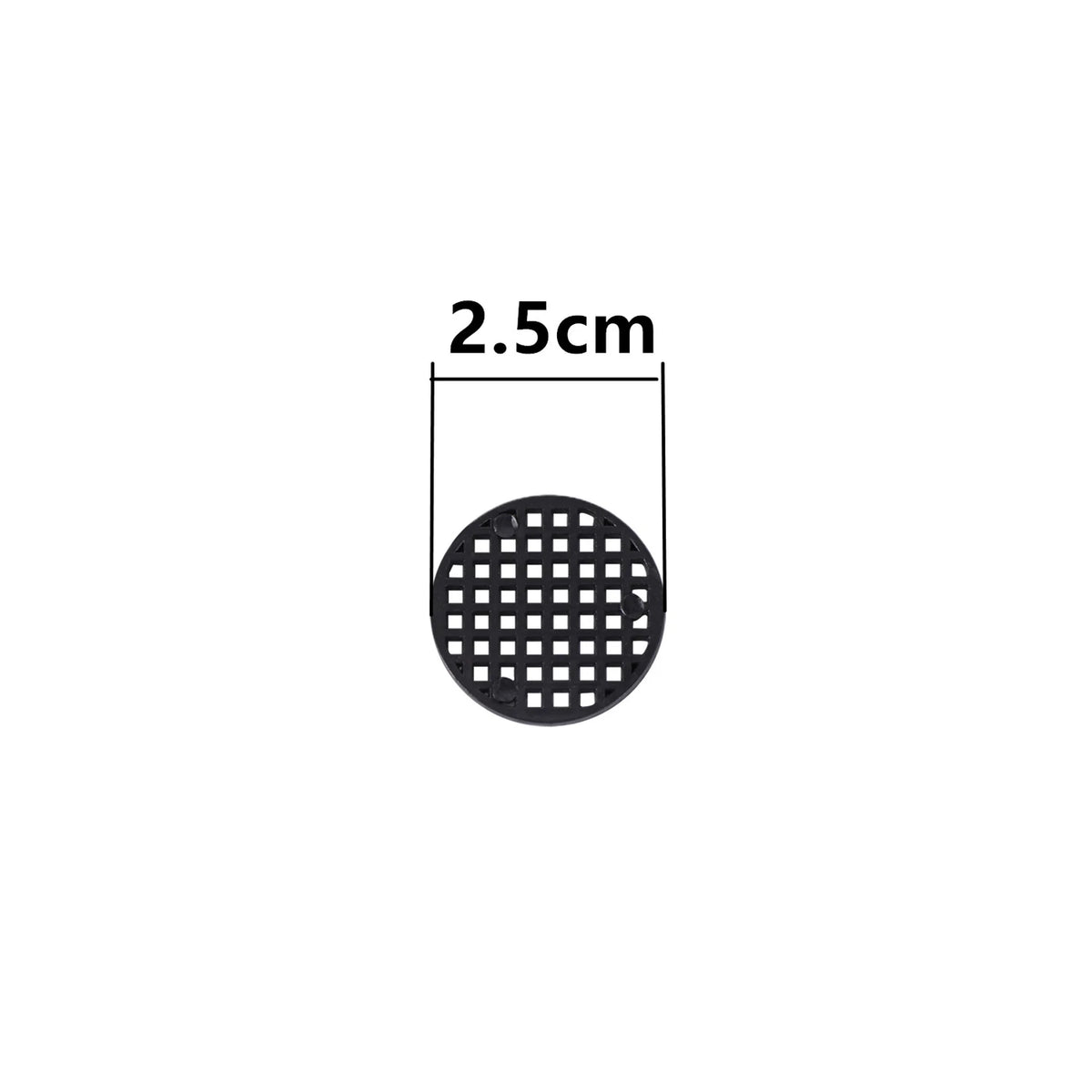 coasters plastique noir taille 7.5cm 4.5cm 2.5cm moderne grille petits carrés