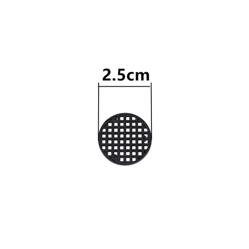 coasters plastique noir taille 7.5cm 4.5cm 2.5cm moderne grille petits carrés