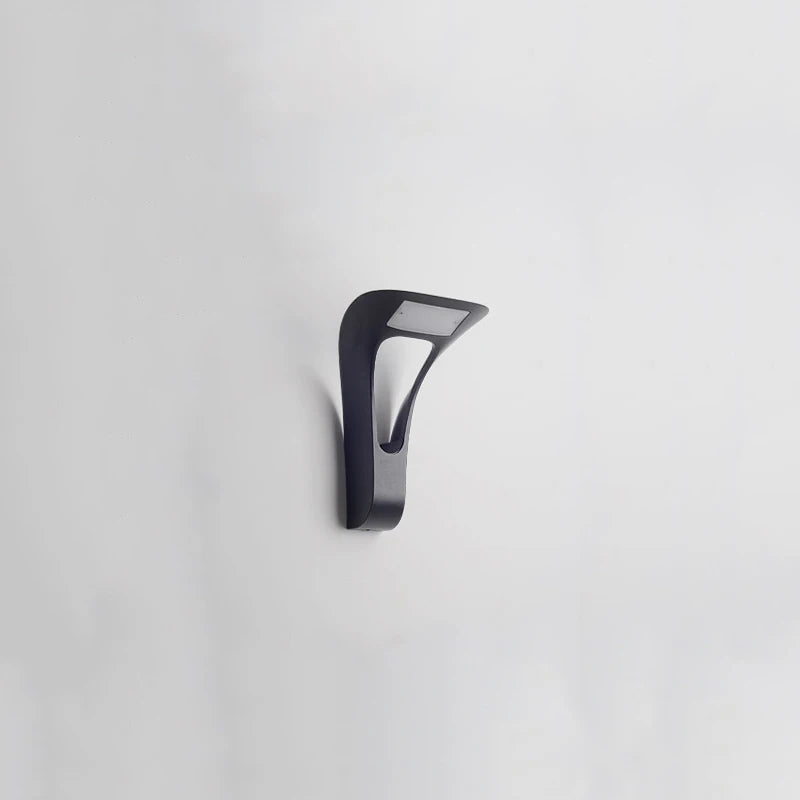 applique murale moderne aluminium noir éclairage led entrée chambre salle bain étanche fixée mur