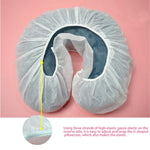 coussin voyage blanc non tissé jetable confortable simple 50 pièces 32x30cm