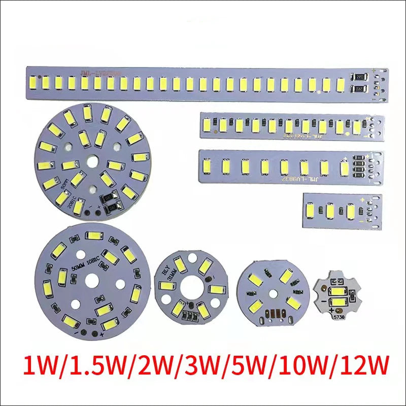 plaque led 5v blanc matrice diodes modernes 1w 2w 3w 5w 10w 12w