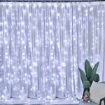 guirlande lumineuse rideau led decoration noel maison salon blanc multicolore telecommande usb