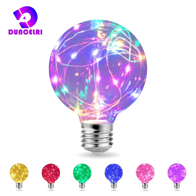 ampoule led multicolore filaments spirales moderne décoration chambre e27 2700k 6500k 50000h
