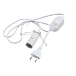 interrupteur lumineux noir blanc moderne e14 e27 variateur switch 1.8m câble électrique prise eu