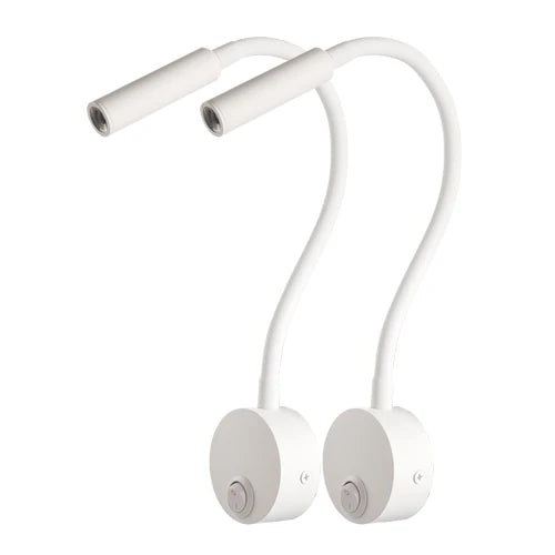 appliques murales led blanc noir argent moderne cable prise interrupteur on off support mural