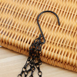 chaînes suspendues métal noir argenté simple maillons minimaliste crochets fournis