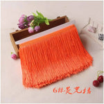 ruban franges rayées orange rouge vert rose texturé opacité vêtement décoration textile maison