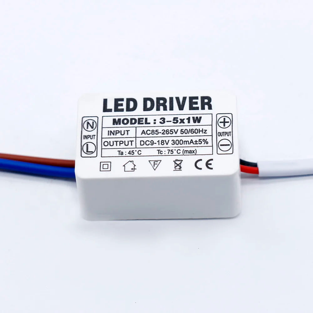 pilote led 300ma 120v 240v 3w 5w 7w 12w 18w 25w 36w alimentation ac90v