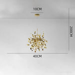Suspension lumineuse moderne ornementale feuilles contemporain salon chambre