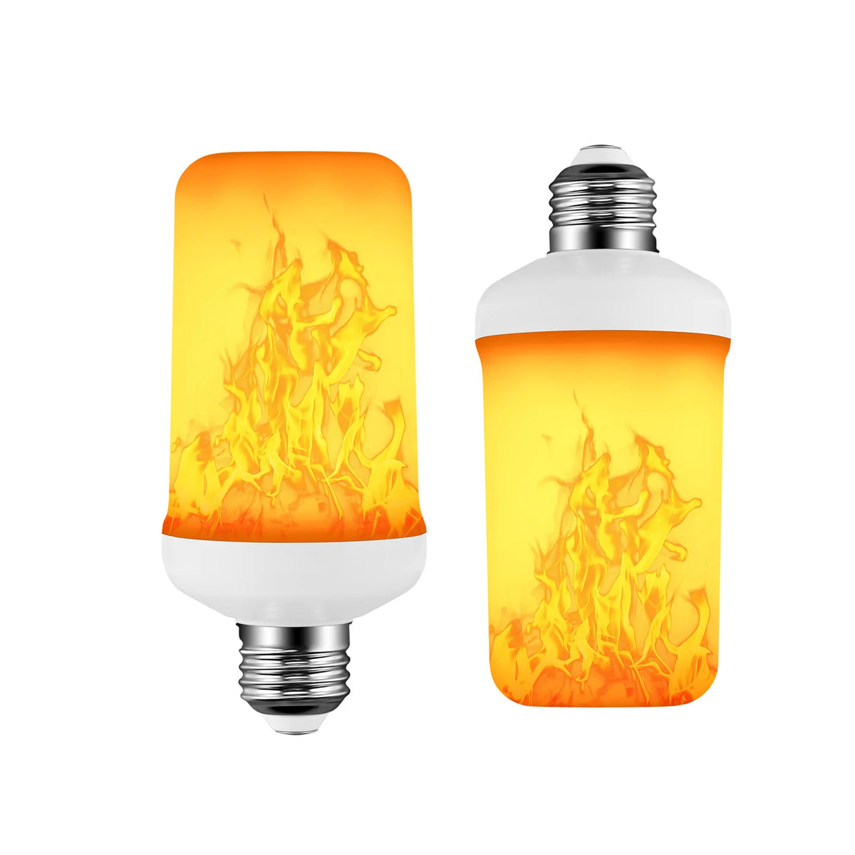 ampoule led effet flamme moderne 3w 6w 8w e27 e14 b22 blanc orange jaune