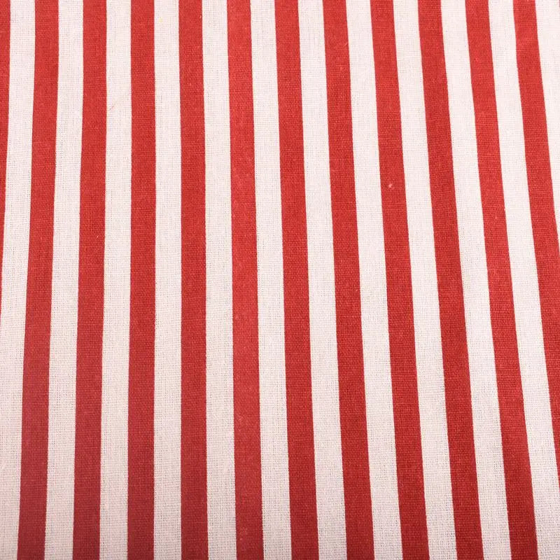tissu coton lin rayures rouge blanc festif décontracté 150cm largeur couture meubles coussins couvertures
