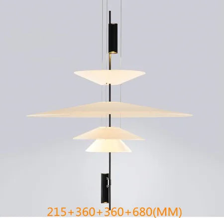 suspension lumineuse moderne blanc fer chromé led salon chambre coucher