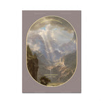 Paysage montagneux spectaculaire avec le lever du soleil sur le Cervin, peint par Albert Bierstadt.