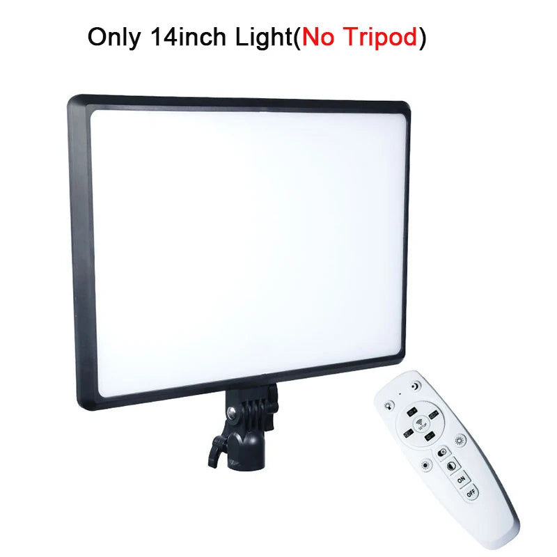 lampe led studio photo noir moderne réglable télécommande lcd