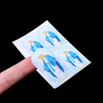 autocollants religieux saints anges bleu rouge blanc doré noir adhésifs décoration église craft stickers