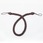 corde rideaux moderne or gris anneaux torsadée polonais accessoires décoration maison