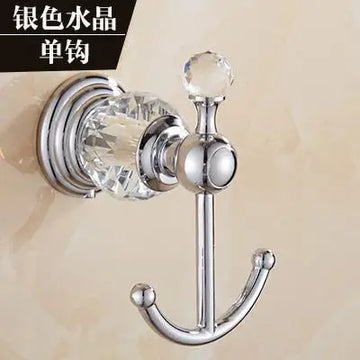 ensemble accessoires salle bain chrome serviettes porte serviettes brosse toilette porte papier blanc
