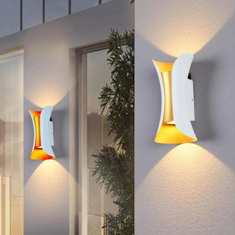 applique murale led noir contemporaine mur imperméable ip55intérieur extérieur jardin véranda chambre salon étude