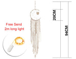 attrape rêves boho macramé franges chambre enfant décoration nordique moderne mascotte textile
