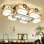 lampe suspendue moderne orientale têtes têtes fleurs feuilles cadre noir