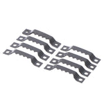 clips fixation métal dents scie noir 100 pièces 200 pièces