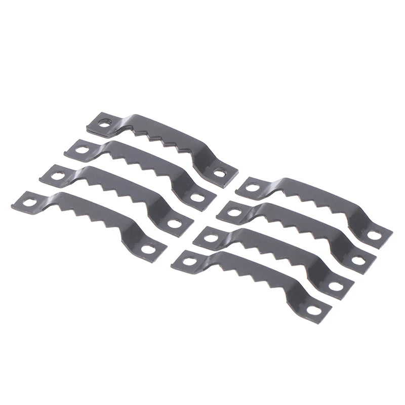 clips fixation métal dents scie noir 100 pièces 200 pièces