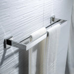 porte serviettes chrome moderne porte savon porte telephone ensemble salle bain vis fixations métal