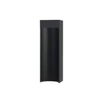 lampe solaire led moderne noir vert foncé ip65 waterproof contemporaine 10w aluminium mat