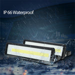 projecteur led moderne 50w noir blanc ip67 cool warm white clipsextérieur