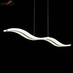 suspension lumineuse moderne blanc ligne ondulée acrylique 90 260V dimmable chambre salon