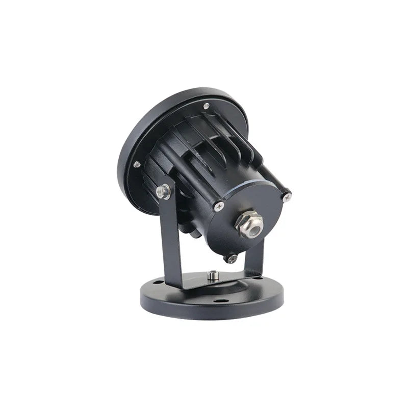 projecteur led moderne étanche noir vis fixation ip65 lumière extérieure jardin industrielle