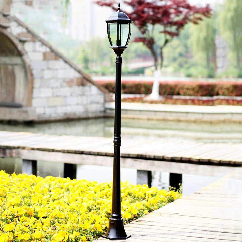 lampe rue industrielle extérieure led ip65 étanche noir classique verre transparentfluxlumineuxbas